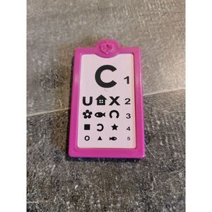 Doctor eye seeing chart doll accessory toy figure